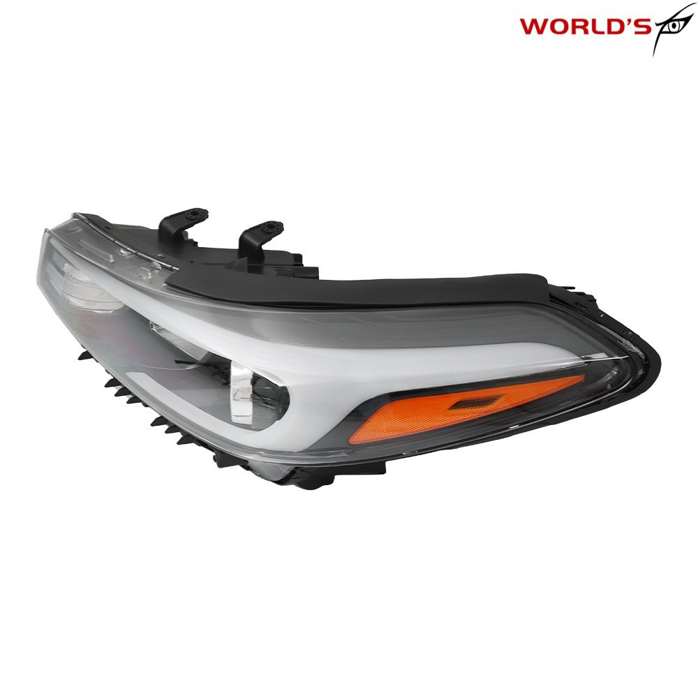 Halogen Headlight Assembly For Kia Forte Forte5 2017-2018 w/ o LED Left Driver
