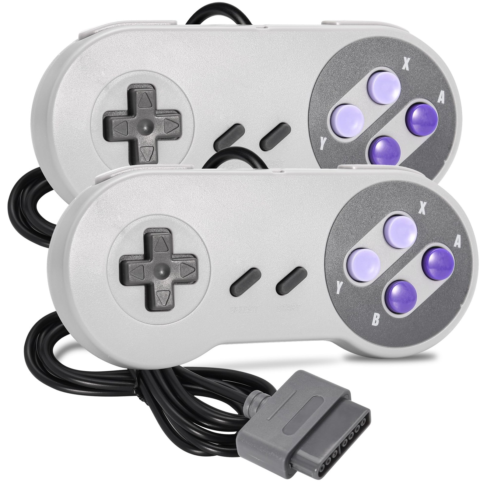 iNNEXT 2 Pack Wired SNES Gamepad, Controller Original Port for US