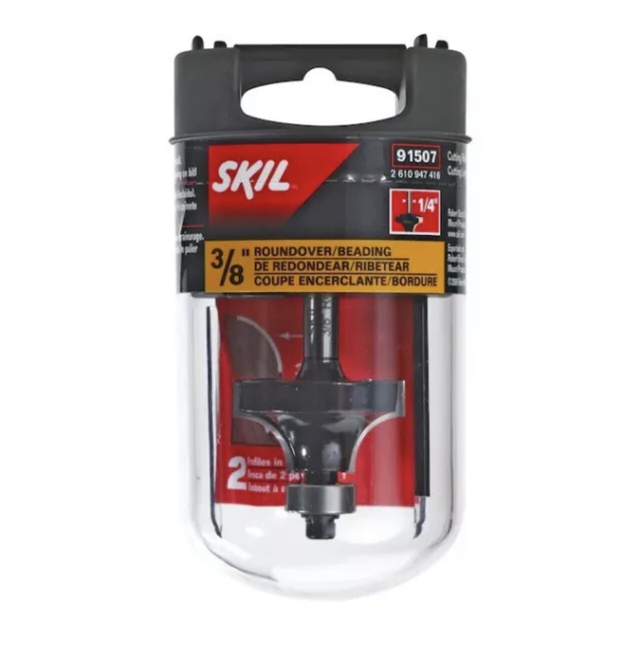 Skil 3/8" RoundOver/Beading Carbide-Tipped Bit 91507 BRAND NEW SEALED