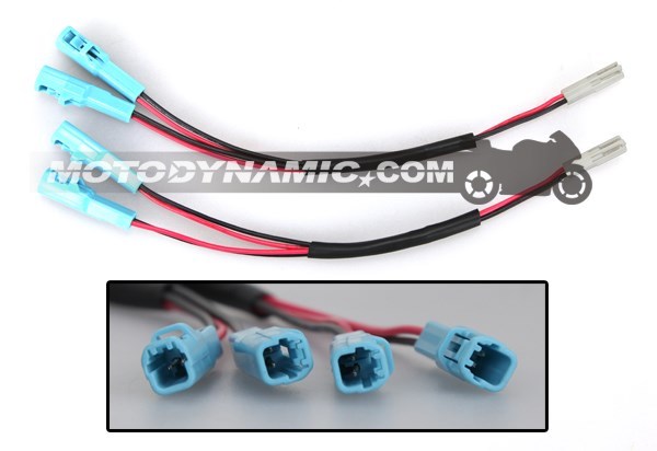 REAR Turn Signal Splitter Harness Y-Adapter Fits Honda CBR600RR CBR1000RR 2-Wire