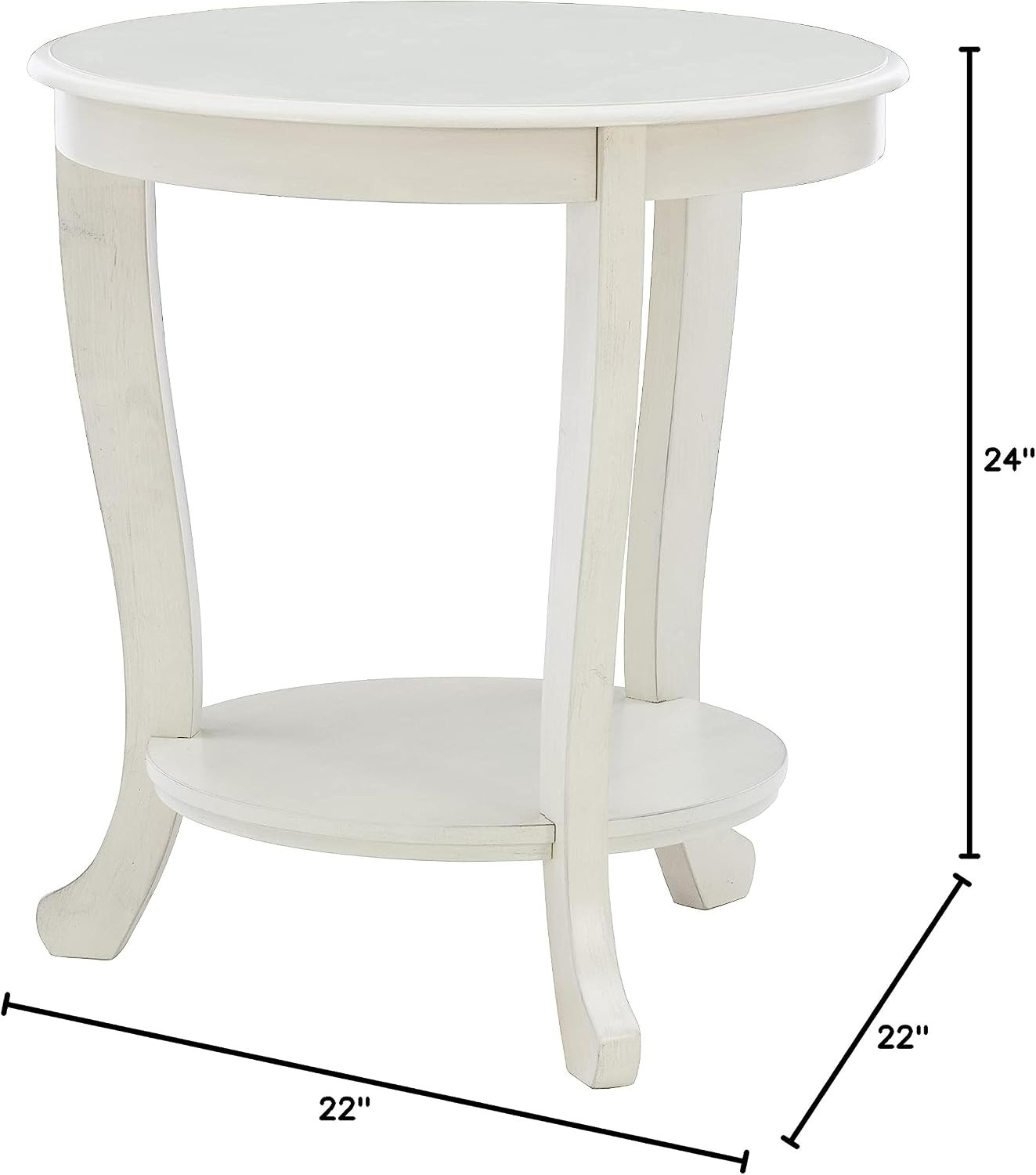 Sabine Ivory Modern Classic Side Table