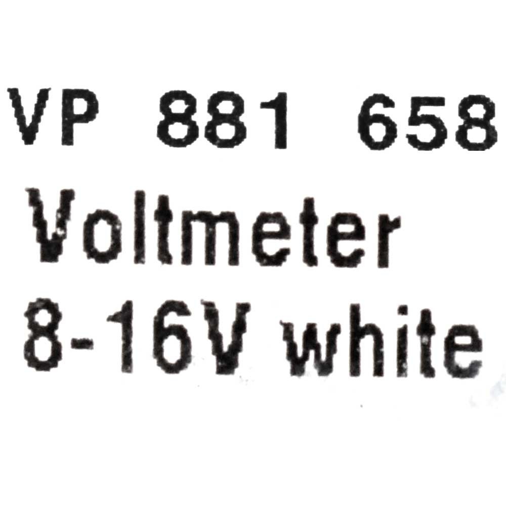 Volvo Boat Volt Gauge VP 881 658 | Four Winns 2 1/8 Inch White