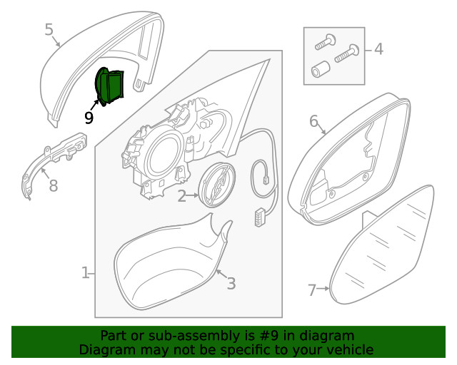 Genuine Audi Lane Departure Warning Module 4H1-949-146