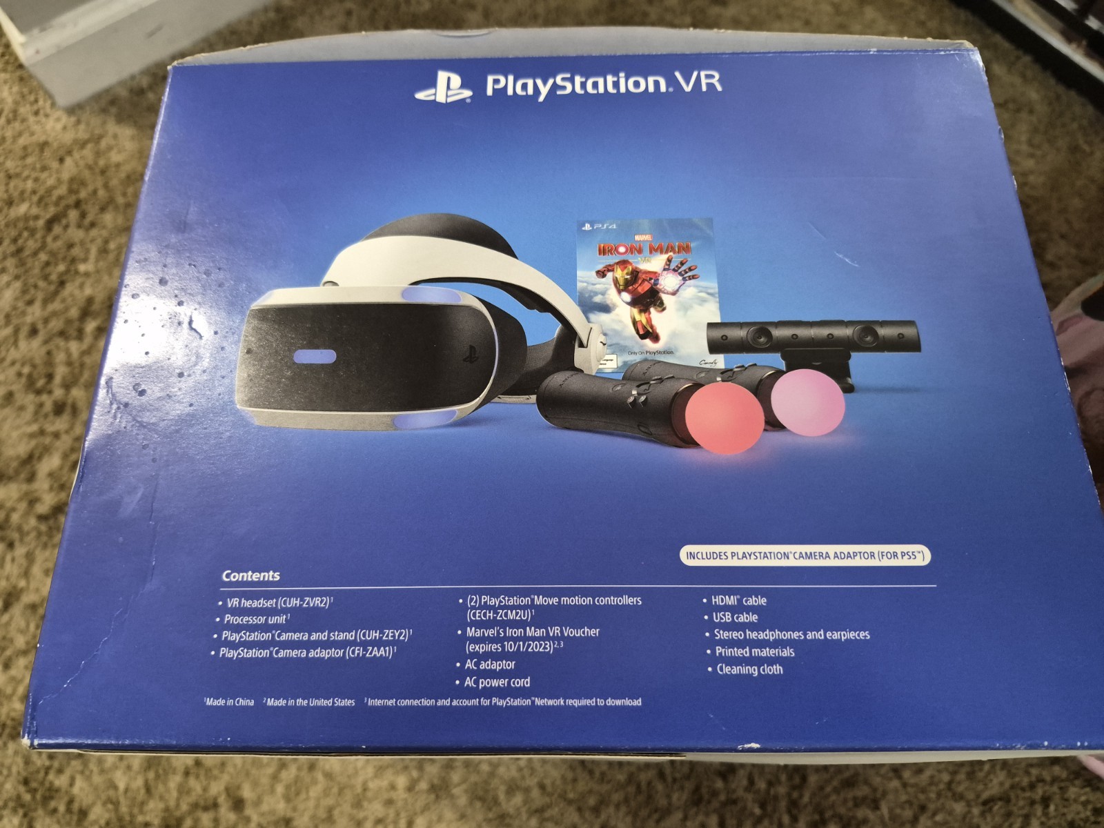 Sony PlayStation VR CUH-ZVR2 Corded Headset and Motion Controller Set