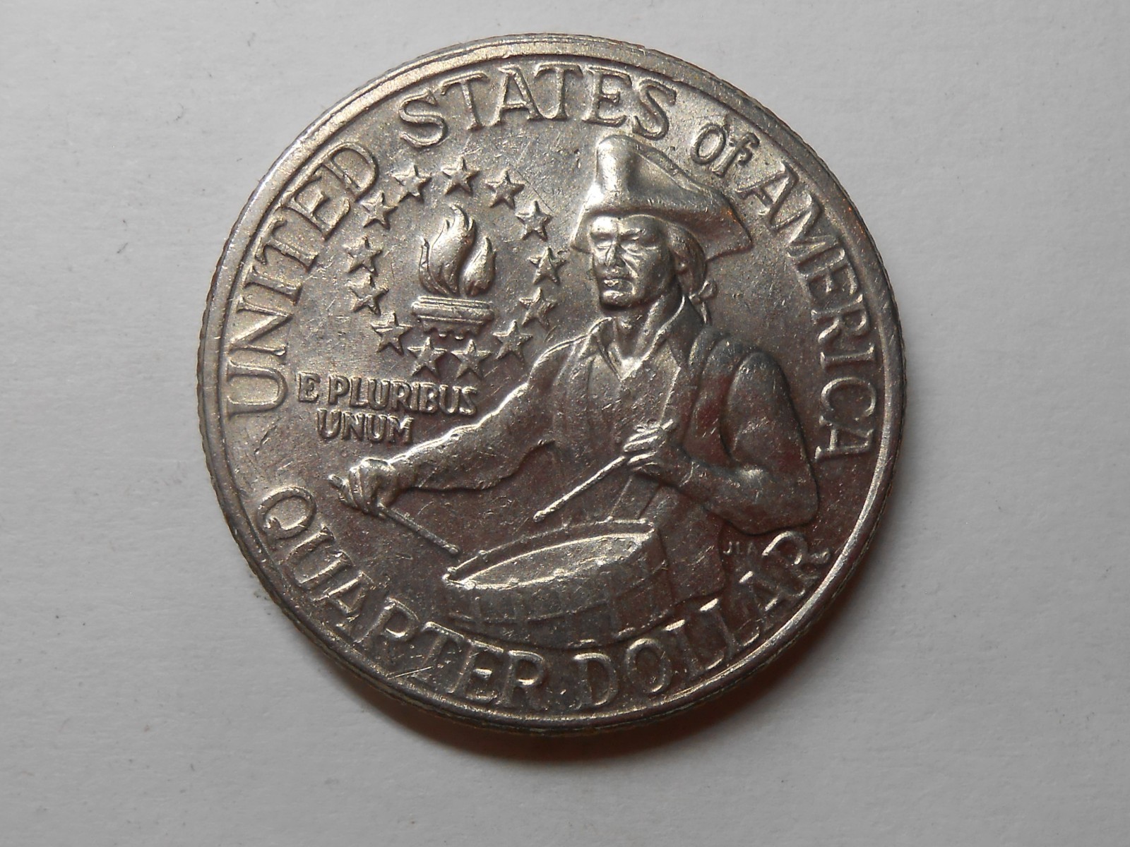 1776-1976 d Washington bicentennial quarter with filled d and other errors