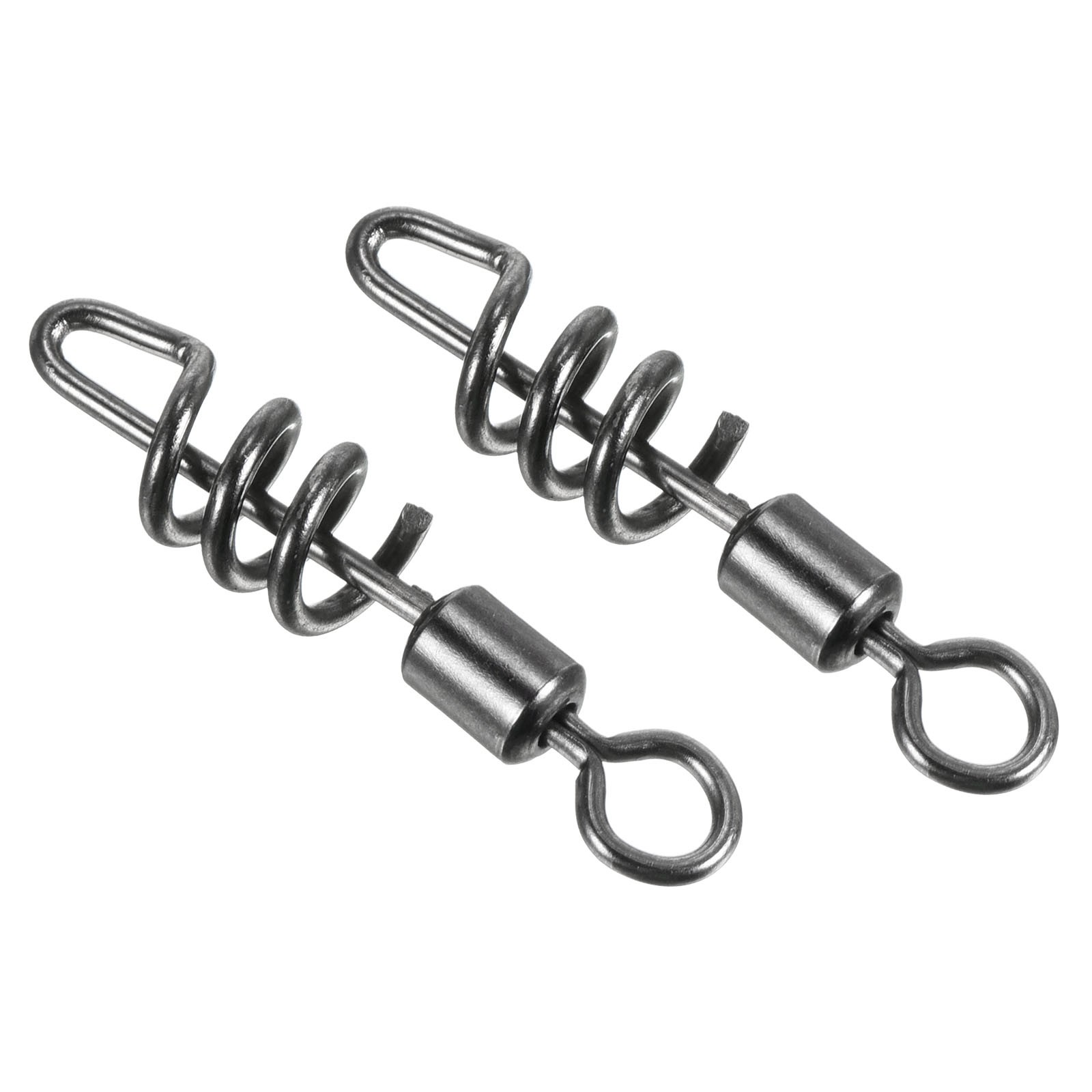 Cork Screw Swivel Snap, 30 Pack 61lb Stainless Steel Quick Release, Black