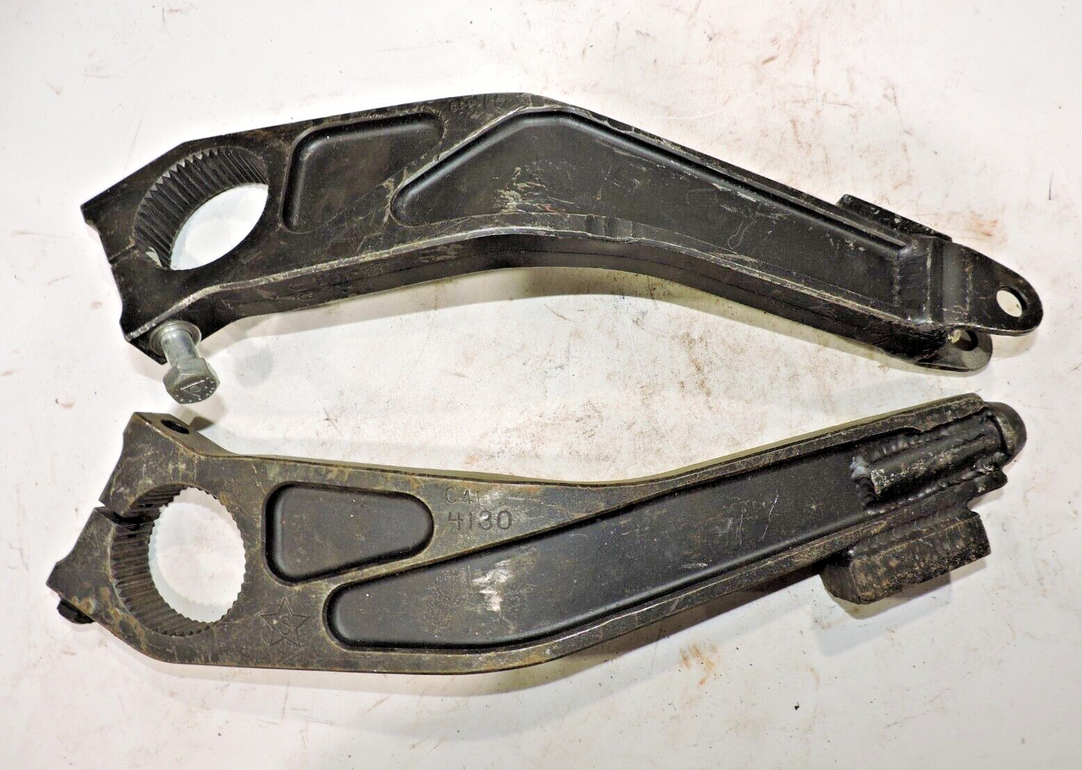 Schroeder 2" steel Sway Bar arms 15* 4130 armalloy  11 1/2" & 11 3/4"" TL NASCAR