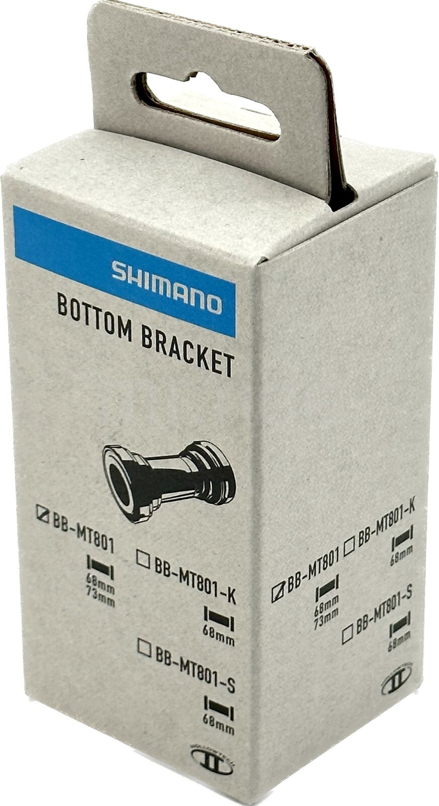 SHIMANO DEORE XT BB-MT801 Bike BB Threaded Bottom Bracket 68/73mm shell width
