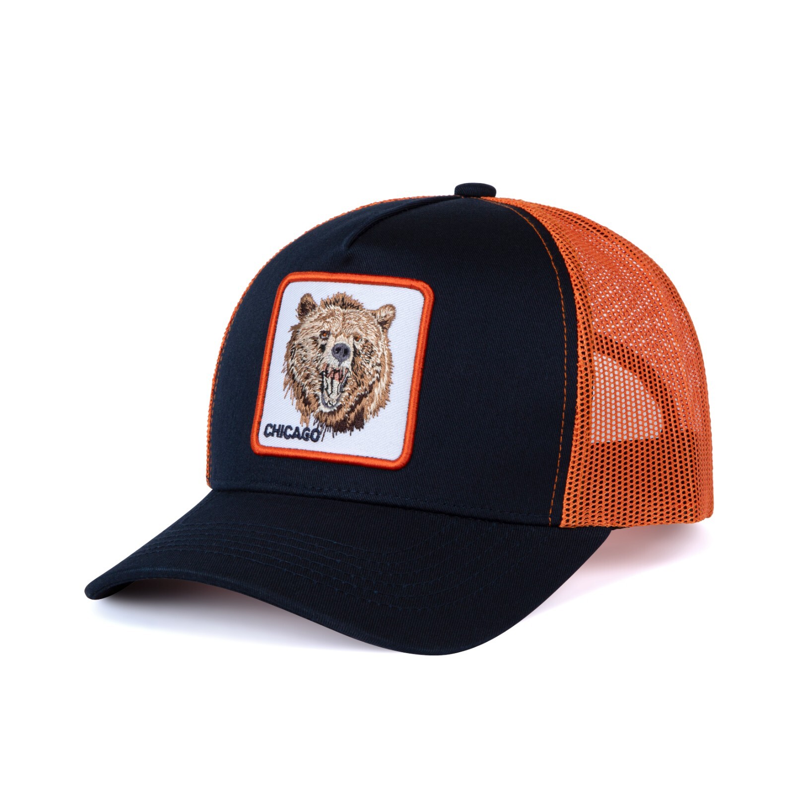 Chicago Bears Blue & Orange Adjustable Snapback Trucker Baseball Cap Hat