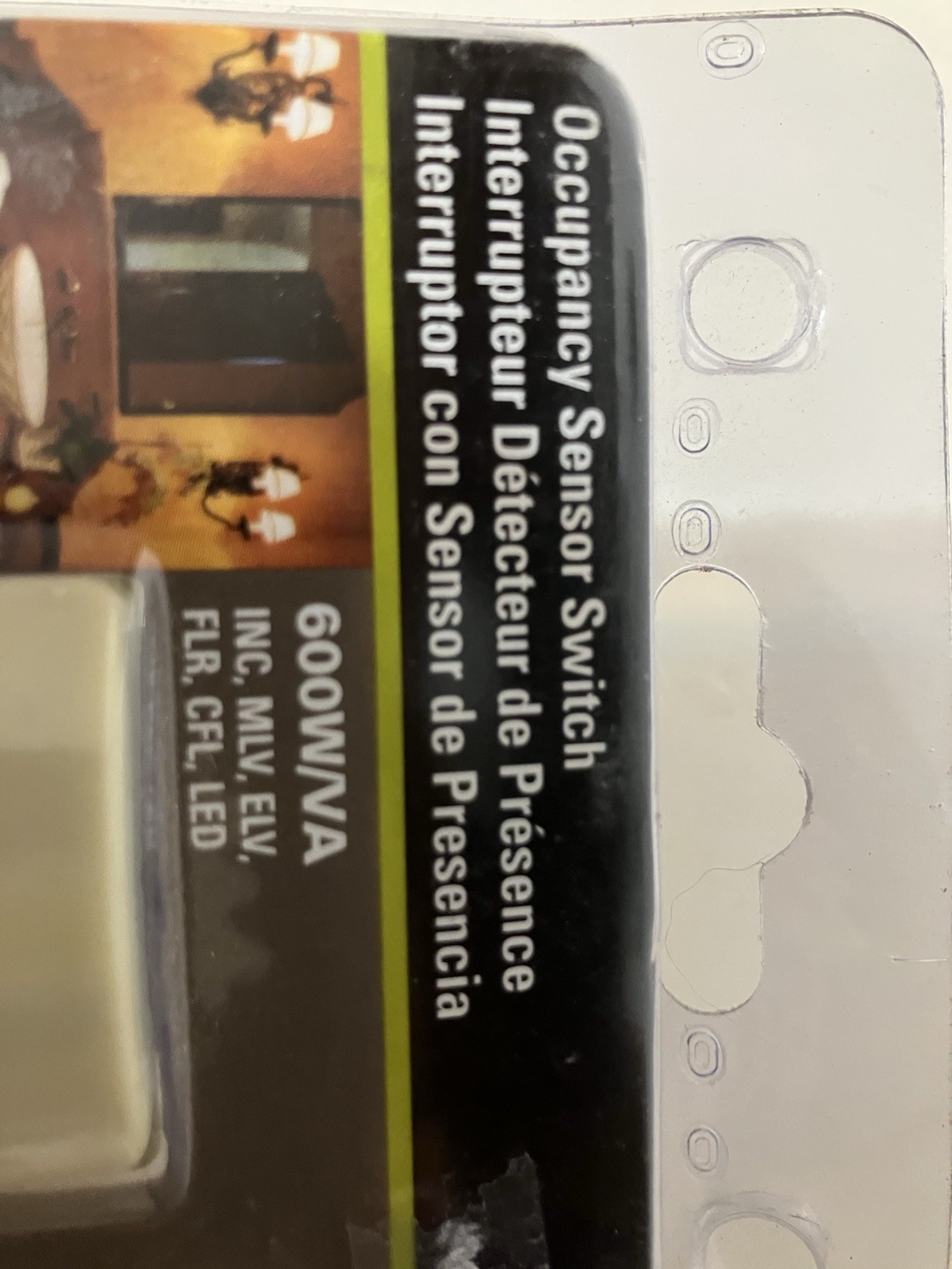 Light Switch Occupancy Sensor Auto Enter On Exit Off Ivory color