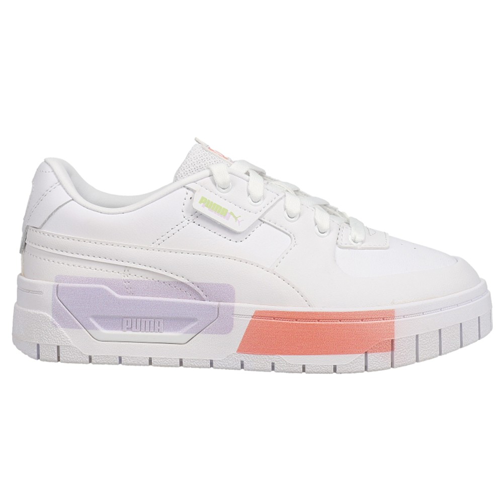 PUMA Cali Dream Mis Lace Up  Womens White Sneakers Casual Shoes 385598-01