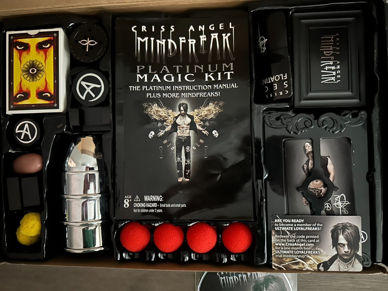 Criss Angel Mindfreak Platinum Magic Kit Open Box
