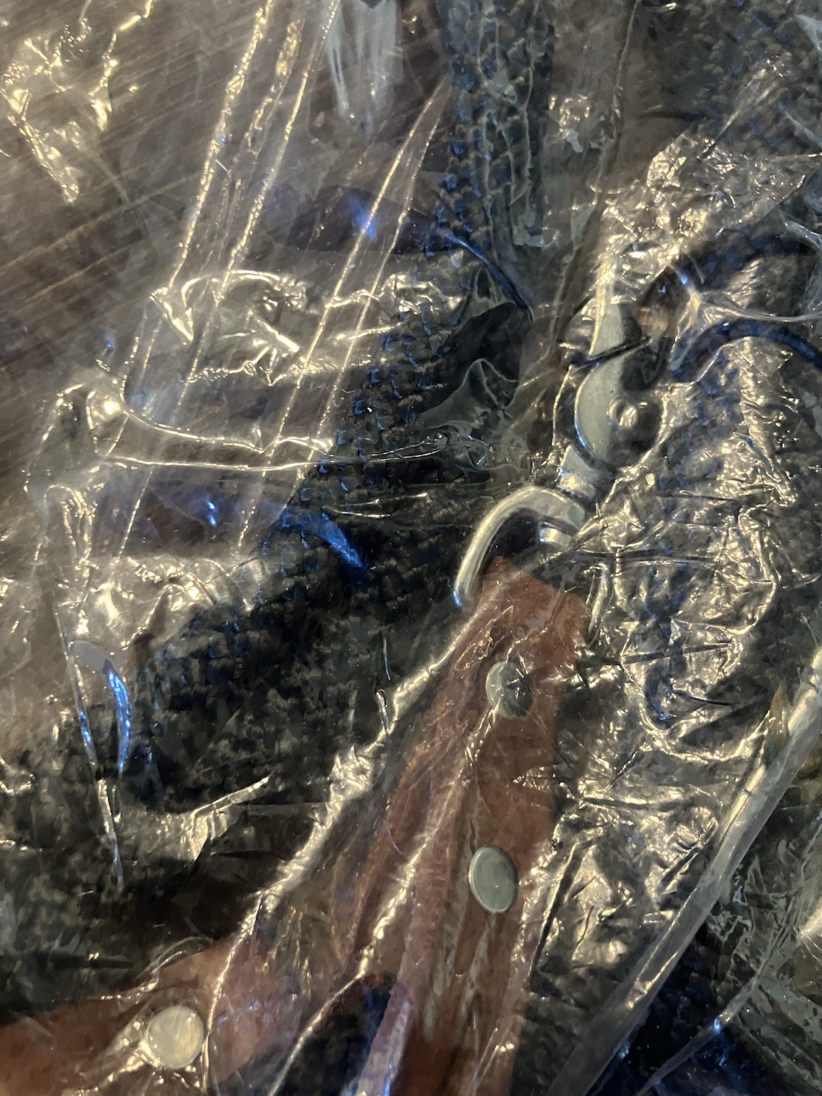 Black Nylon Draw Reins