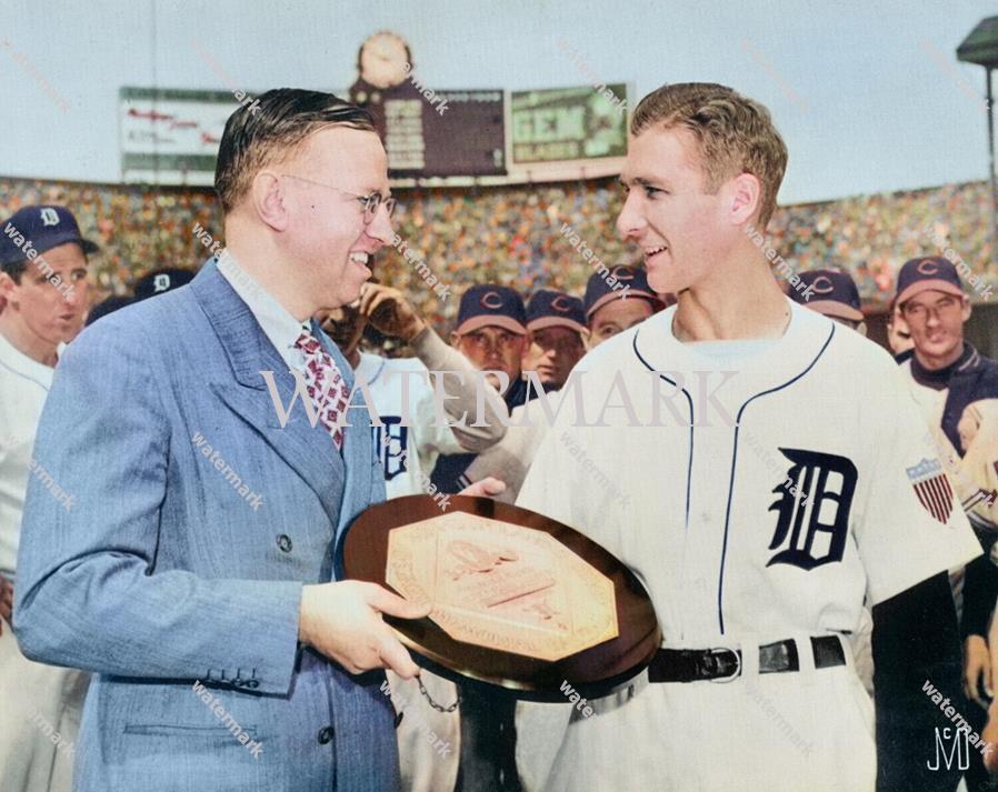 GR655  Hal Newhouser Detroit Tigers 8x10 16x20 Colorized Photo