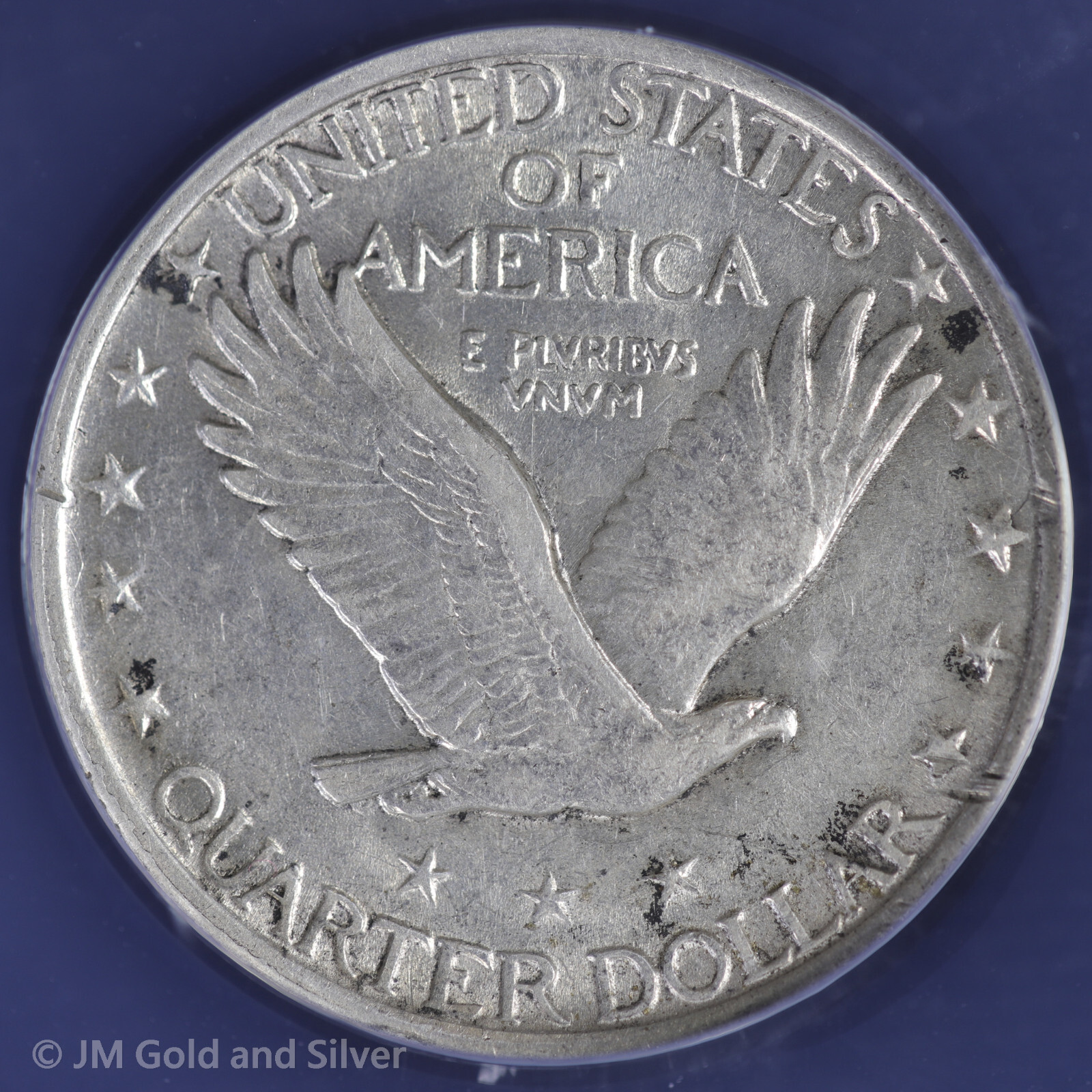 1923 25C Standing Liberty Quarter ANACS AU 50 About Almost Uncirculated