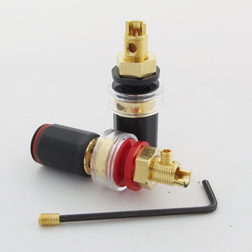 40pcs High Quality Pure Copper HiFi Amplifier Speaker Terminal Binding Post 50mm