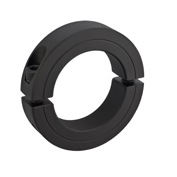 1-1/8" Double Split Shaft Collar - Black Oxide - 2 Pack
