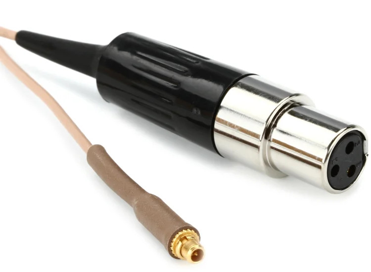 Countryman E6 Earset Cable - 1mm Diameter with TA3F Connector for AKG Wireless -