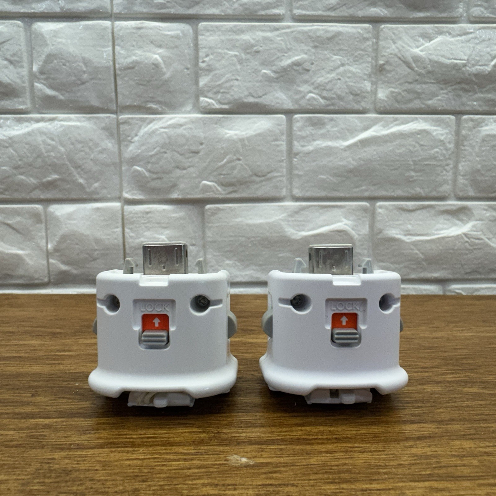 Official Nintendo Wii MotionPlus Adapter RVL-026 OEM White Lot of 2 Refurbished