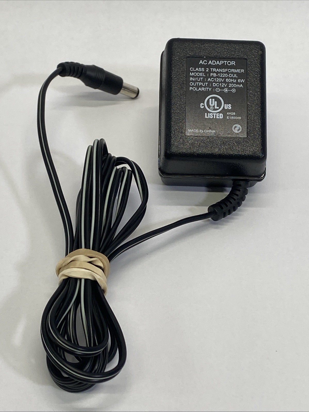 Unbranded (PB-1220-DUL) Class 2 Transformer 12V AC Power Supply Charger Adapter