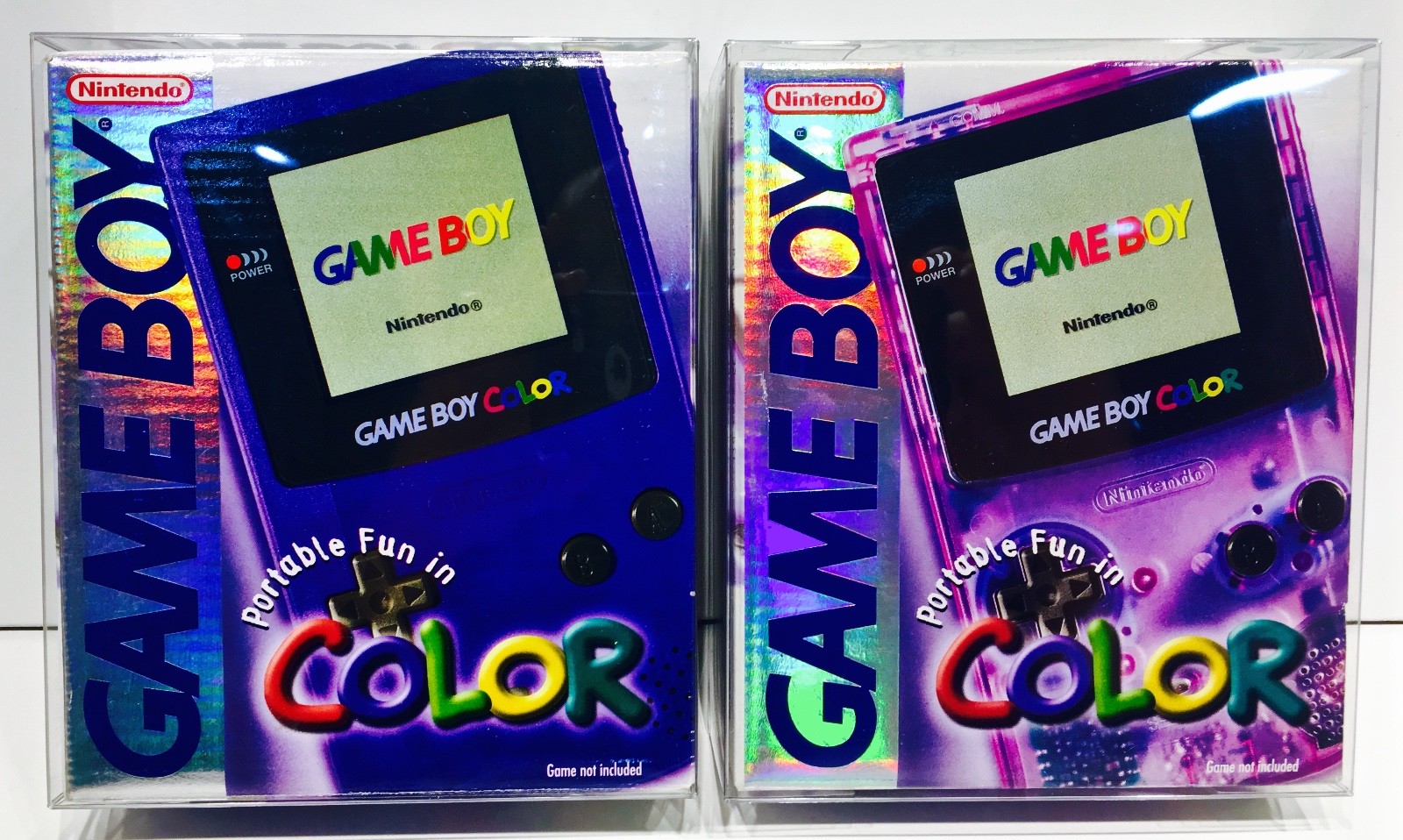 1 Box Protector For Game Boy Color Console Boxes NTSC SIZE! Clear Case Nintendo