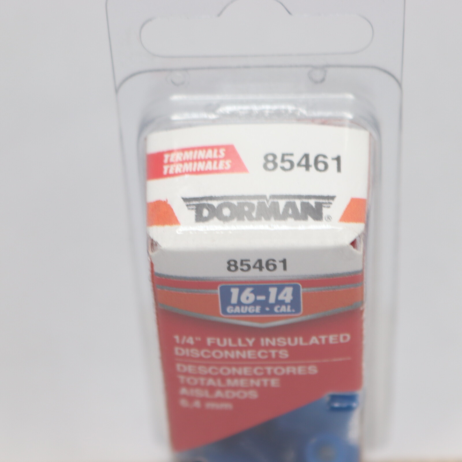 (5-Pk) Dorman Quick Disconnect Fully Insulated Blue 16-14 Gauge Male/Female 1/4"