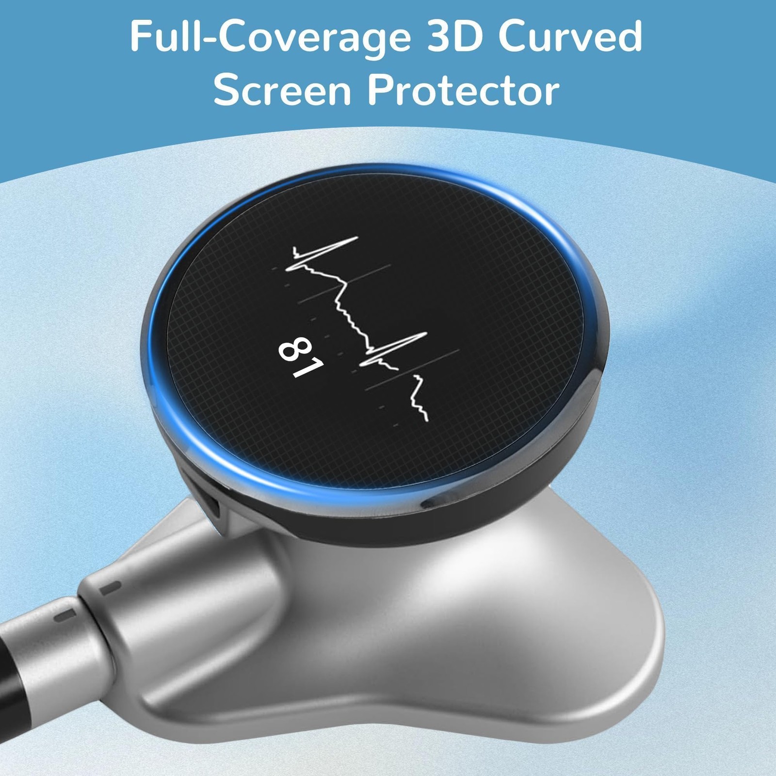 Screen Protector Compatible with EKO CORE 500 Electronic Stethoscope, FullCov...