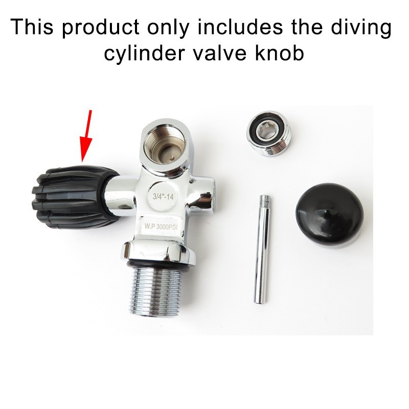 Diving Cylinder Valve Knob 3000PSI Specification Effective Valve Operation