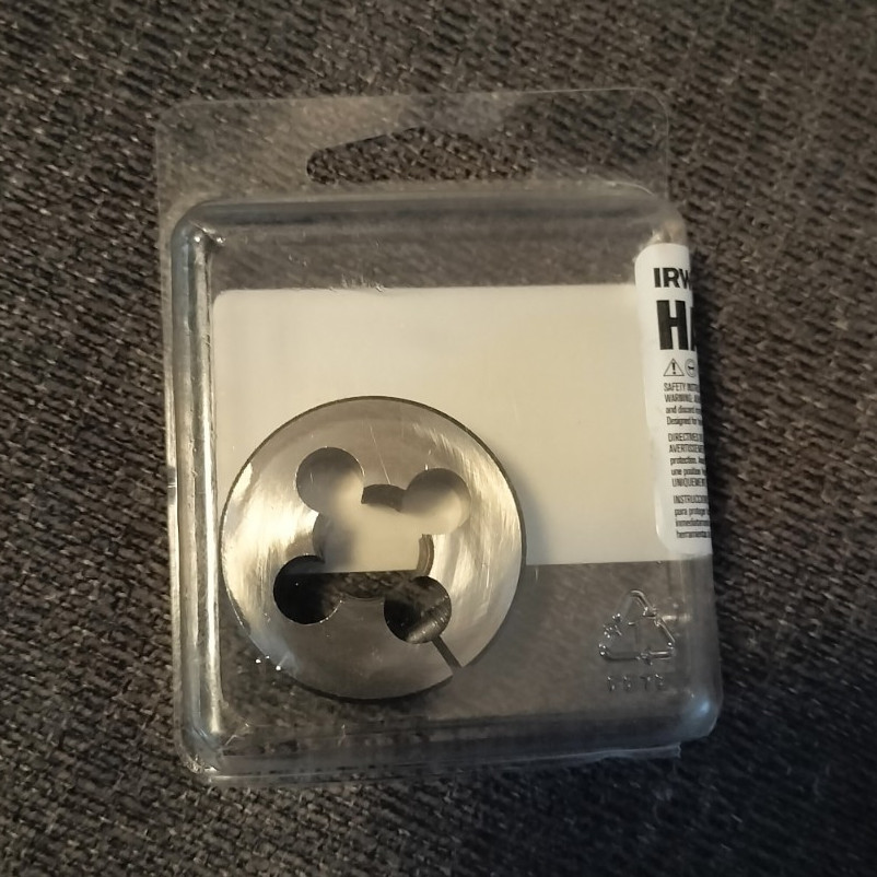 Irwin 9/16"-18 NF HCS Right-Hand 1-1/2" Adjustable Round Die