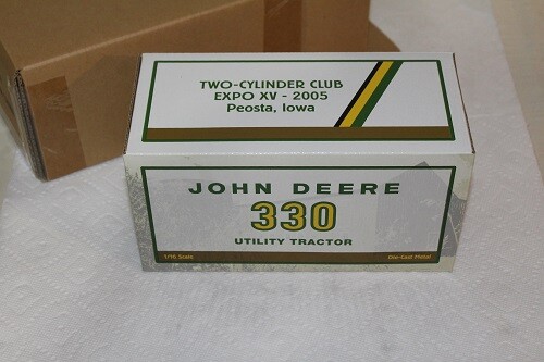 2005 JOHN DEERE TWO CYLINDER CLUB MODEL 330 EXPO XV UnOpened MINT ERTL 16131A