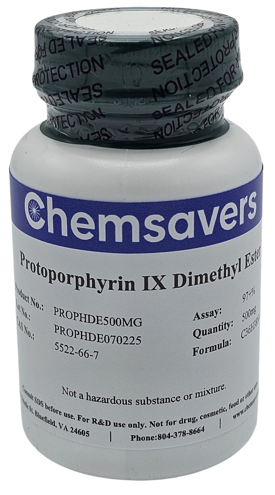 Protoporphyrin IX Dimethyl Ester, 97+%, 500mg