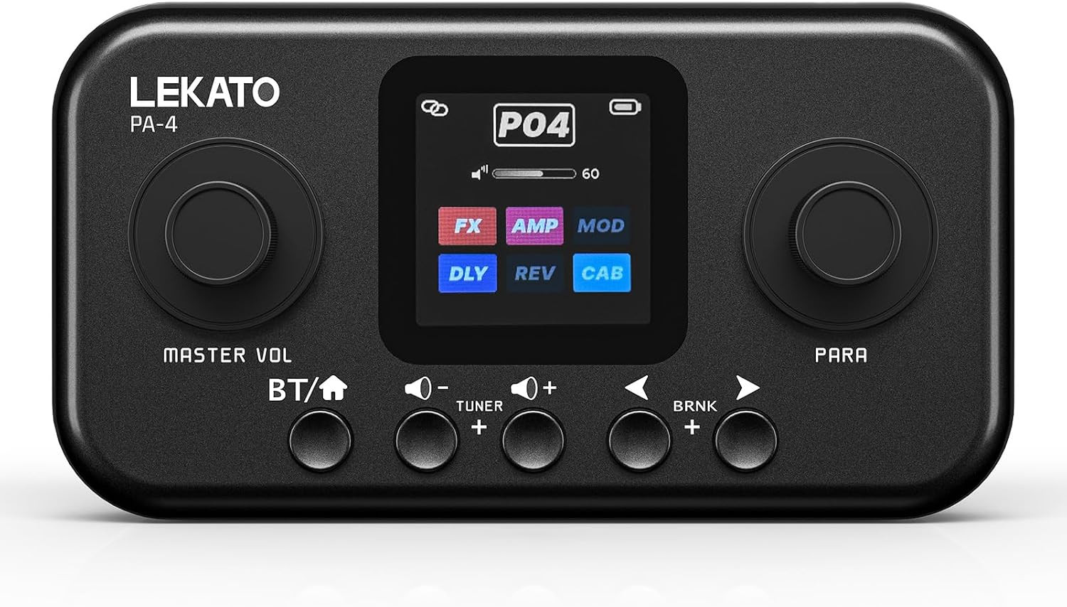 LEKATO Desktop Multi Guitar Effects with 6 Modules, 80 Presets, 20 Amp Modeling