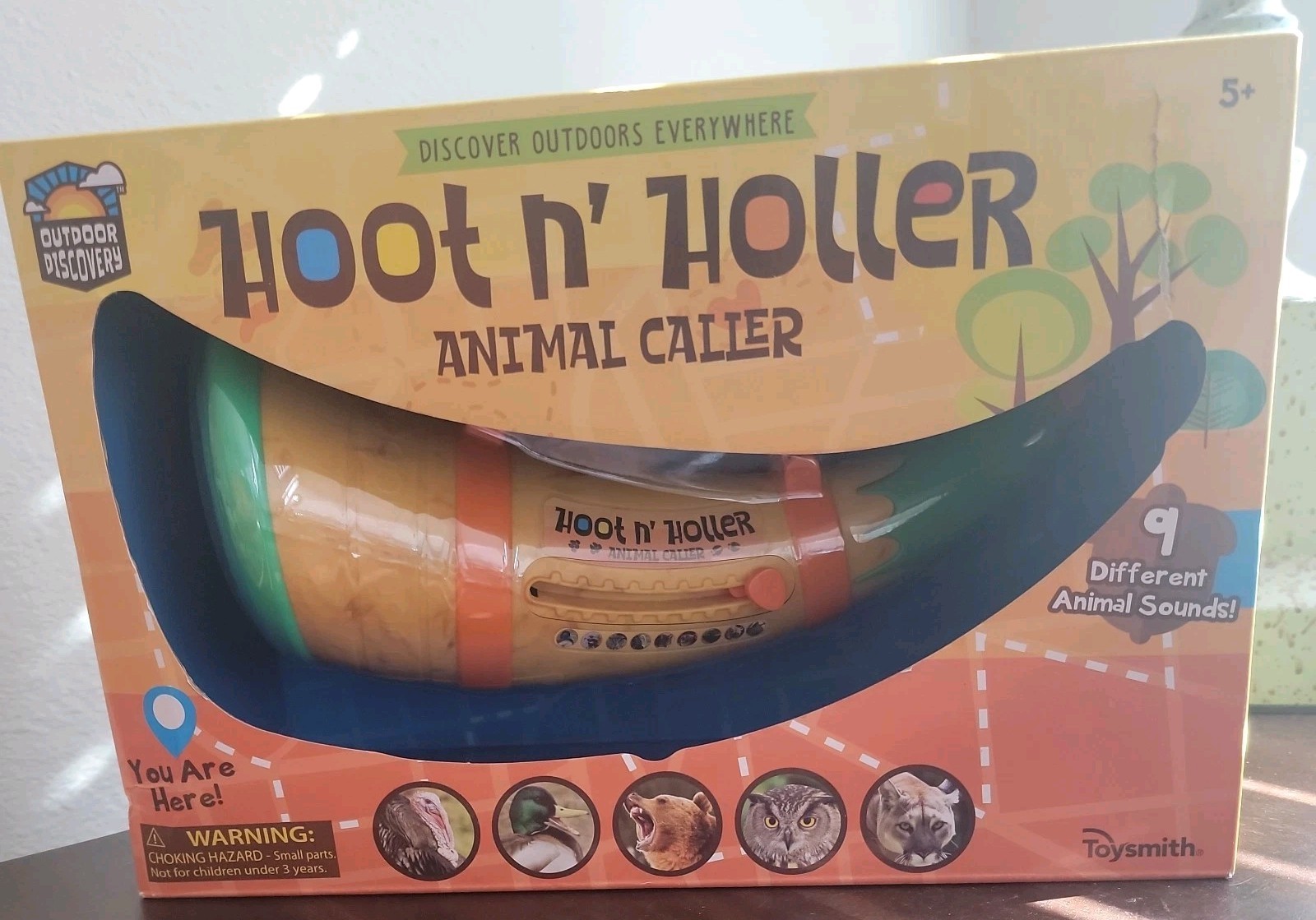 Toysmith Hoot N Holler Animal Caller Toy Outdoor Discovery 9 Sounds Brand NEW!