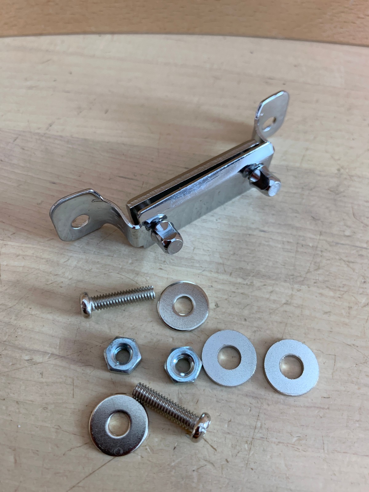Genmeric Import Snare Drum BUTT PLATE Wire Tie End Block Holder Part 2-7/16 Hole