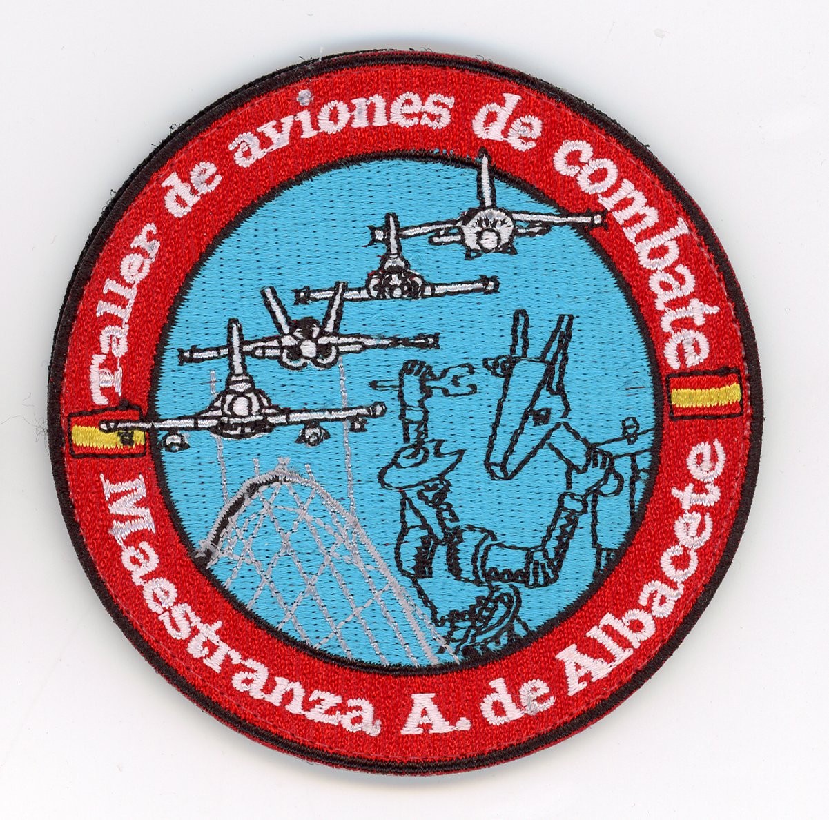 PATCH SPAIN ALBACETE AFB 14 COMBAT AIRCRAFT WORKSHOP  IRON ON PARCHE