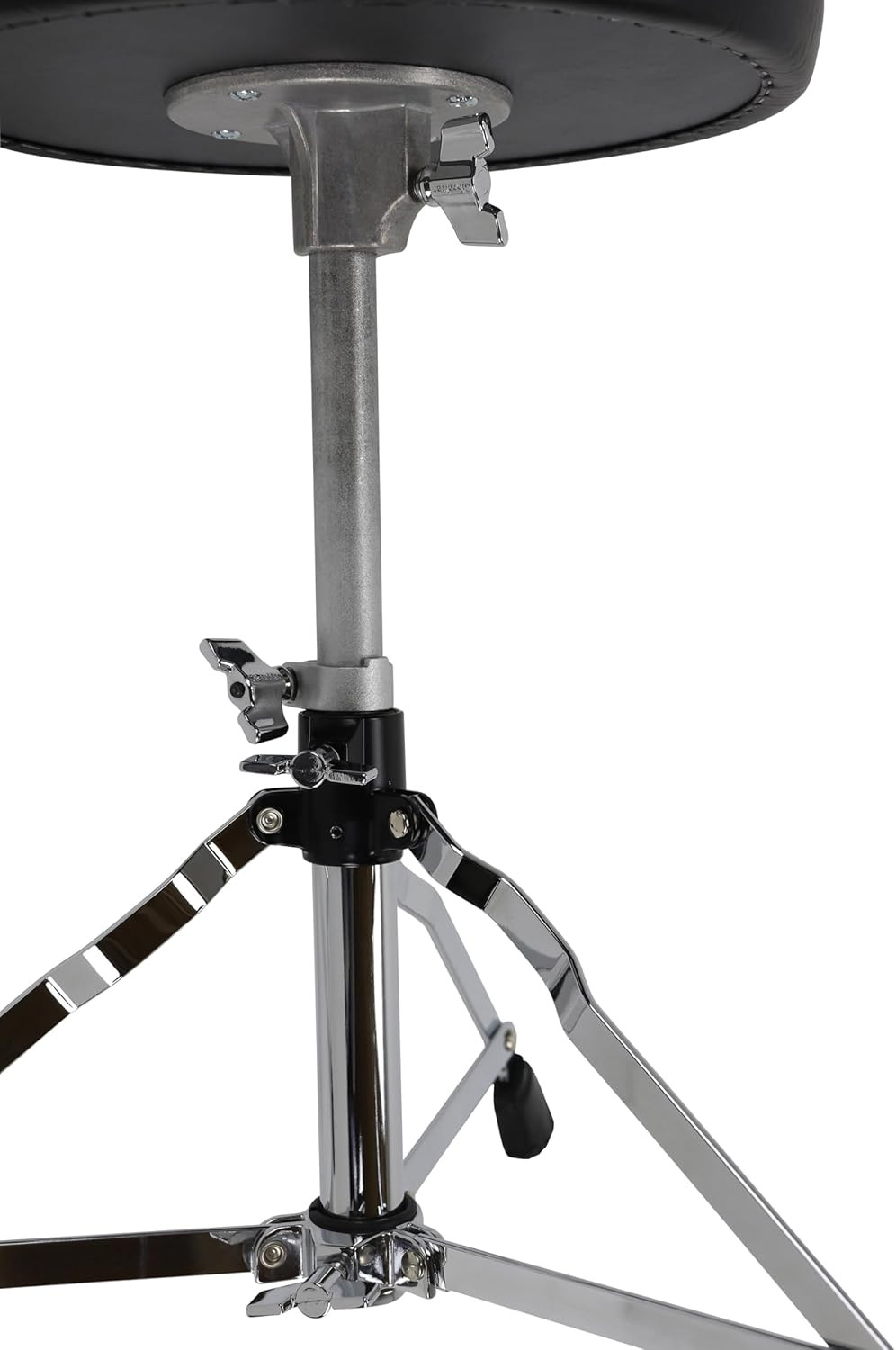 Drum Throne with Adjustable Height, round Seat, Single-Braced Drum Stool, Lightw