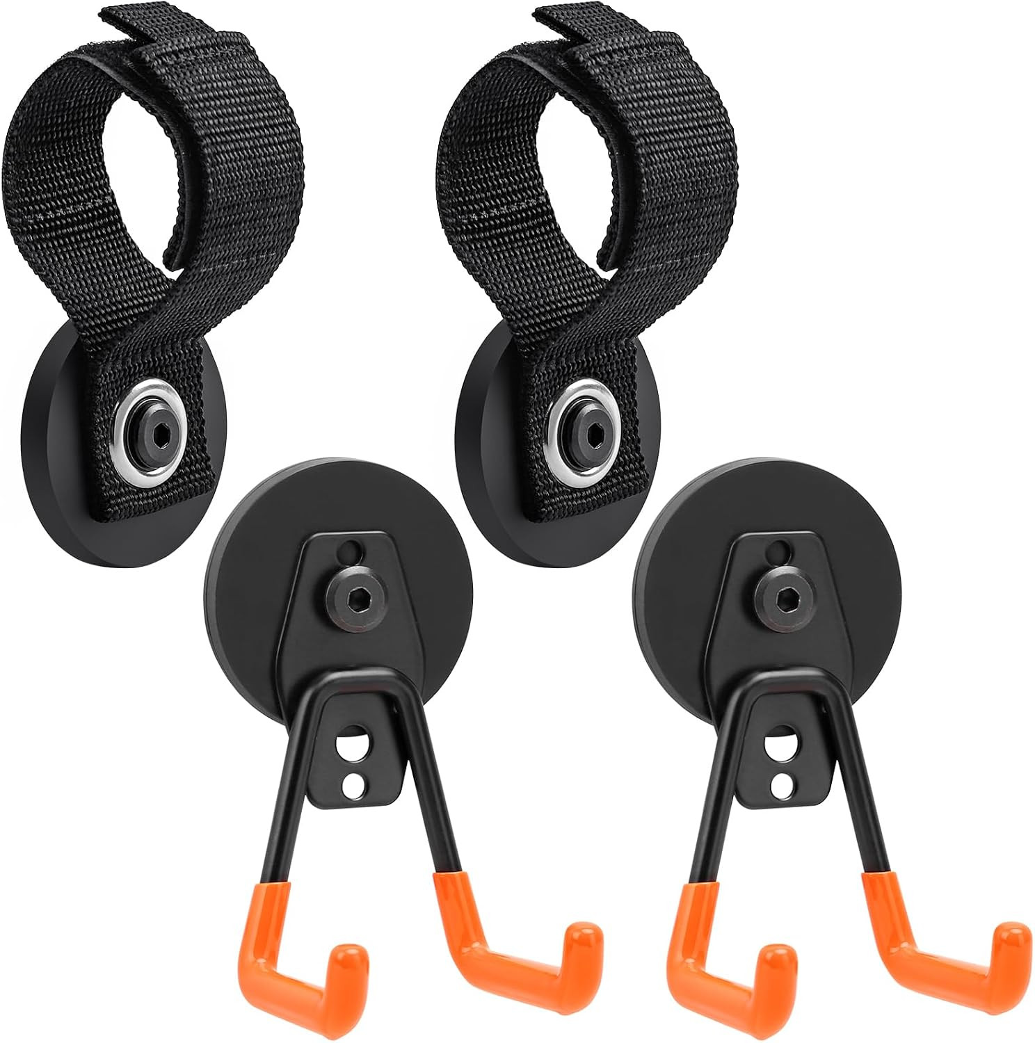 Strong Magnetic Hooks Heavy Duty 4 Pack Garage Rare Earth Magnets Utility
