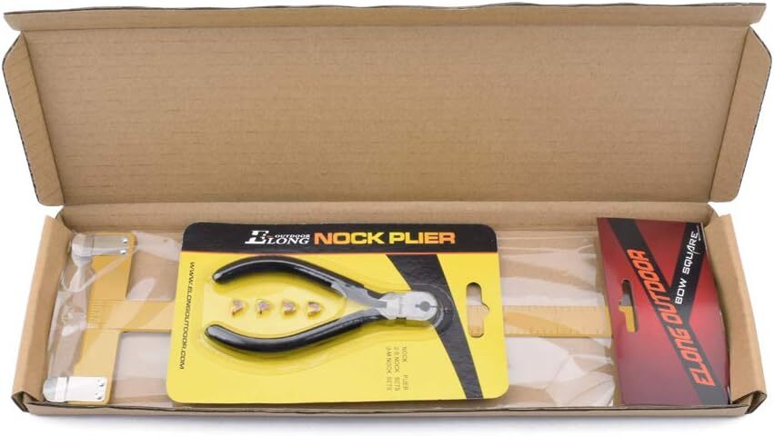 String Nocking Points Pliers Strings Knock Set T Shape Bow Square Ruler Gold