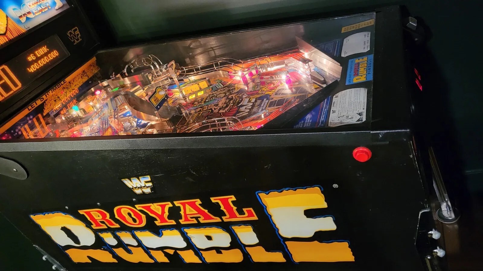 WWF / WWE ROYAL RUMBLE PINBALL MACHINE (NICE!) - DATA EAST