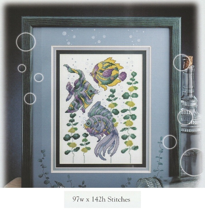 TROPICAL FANTASY  CROSS STITCH PATTERN ONLY - DE  QYE (R)