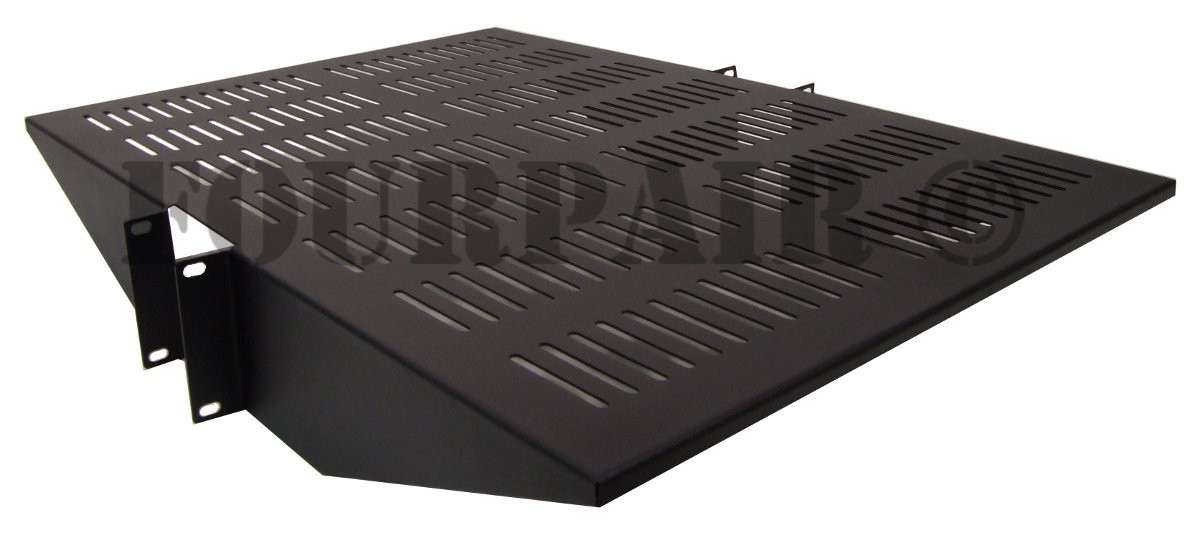 19" Center Weight Vented Rack Mount IT Data Networking Server Shelf 2U 22" Deep