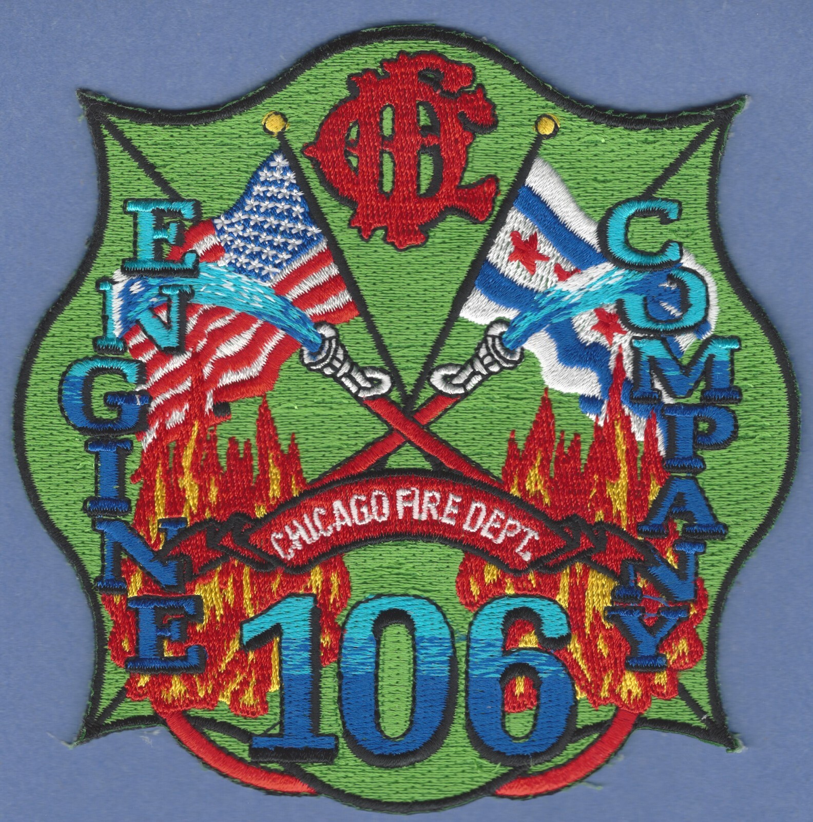 CHICAGO ENGINE COMPANY 106 FIRE PATCH