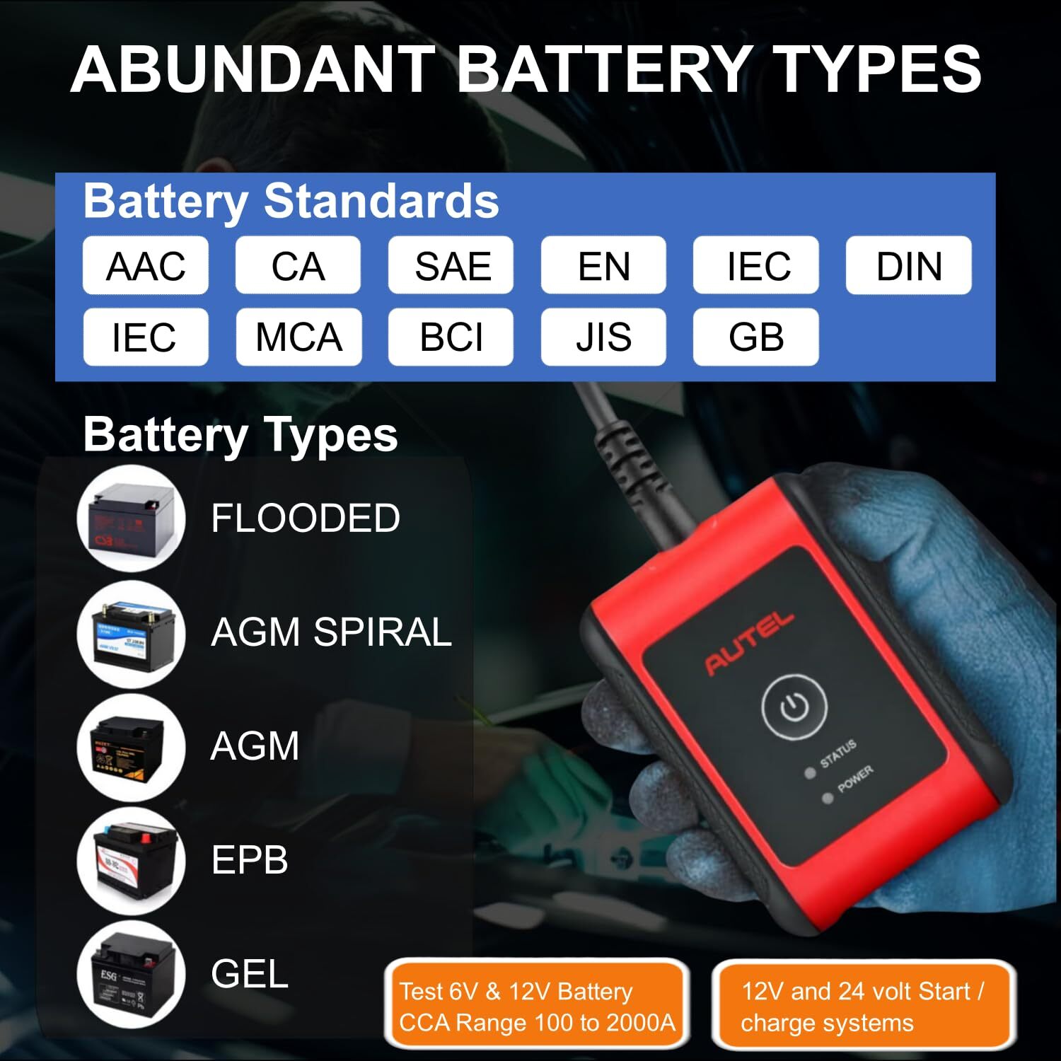 2025 New Autel MaxiBAS BT506 Auto Battery and Electrical System Analysis Tool