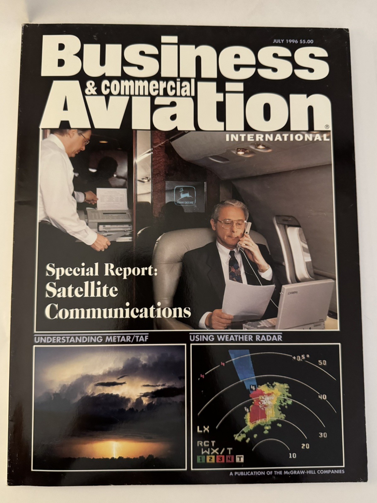 Business & Commercial Aviation International Magazine July 1996 - Original