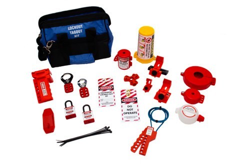 Lockout/Tagout Kit, General Purpose 27 Piece, Portable