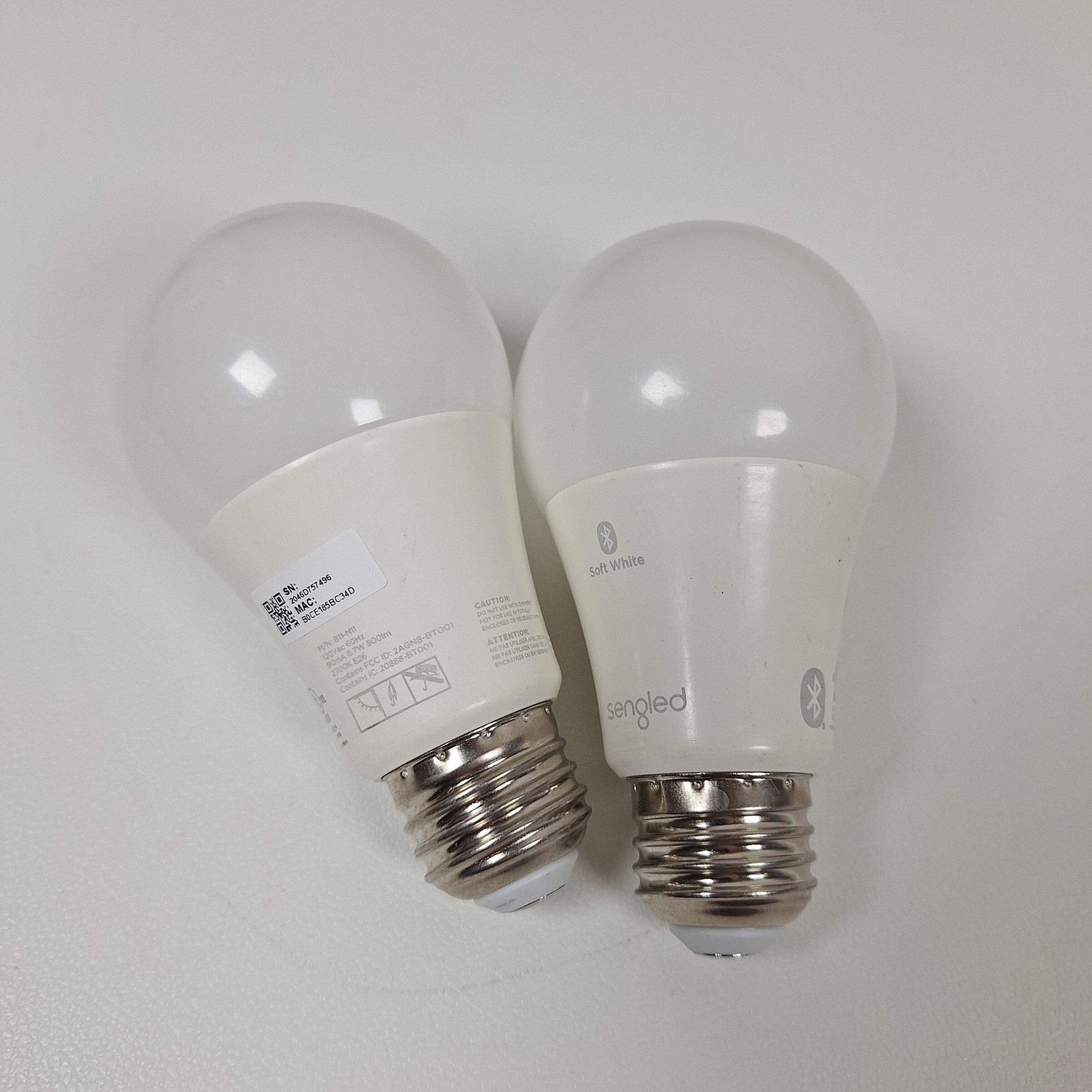 2x Sengled B11-N11 Soft White Smart Light Bulbs