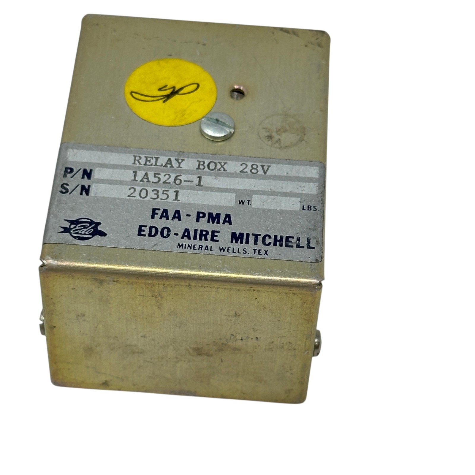 Edo-Aire Mitchell 1A526-1 Relay Box 28V FAA-PMA Autopilot Relay CD-76