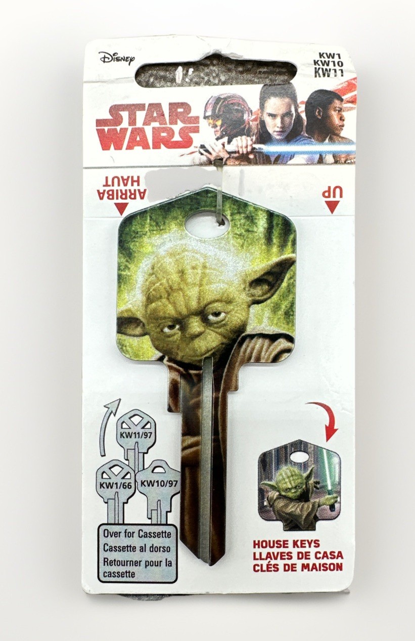 Hillman Key Fan Series 2sided Master Yoda Star Wars Disney KW1/10/11 Blank Key