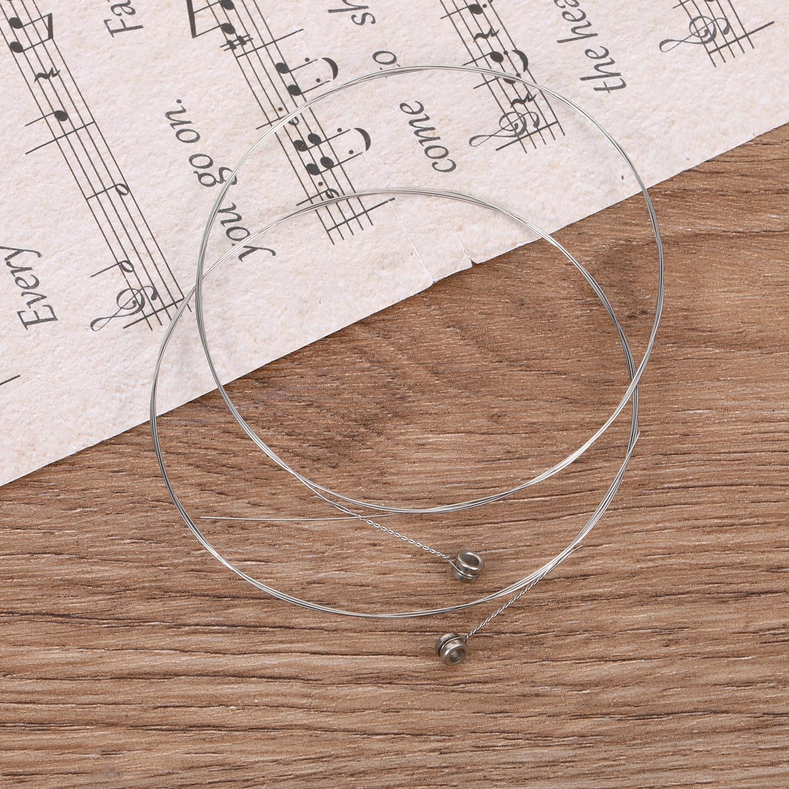 5 Pack High E String Acoustic Guitar, Guitar Strings Bright Silver