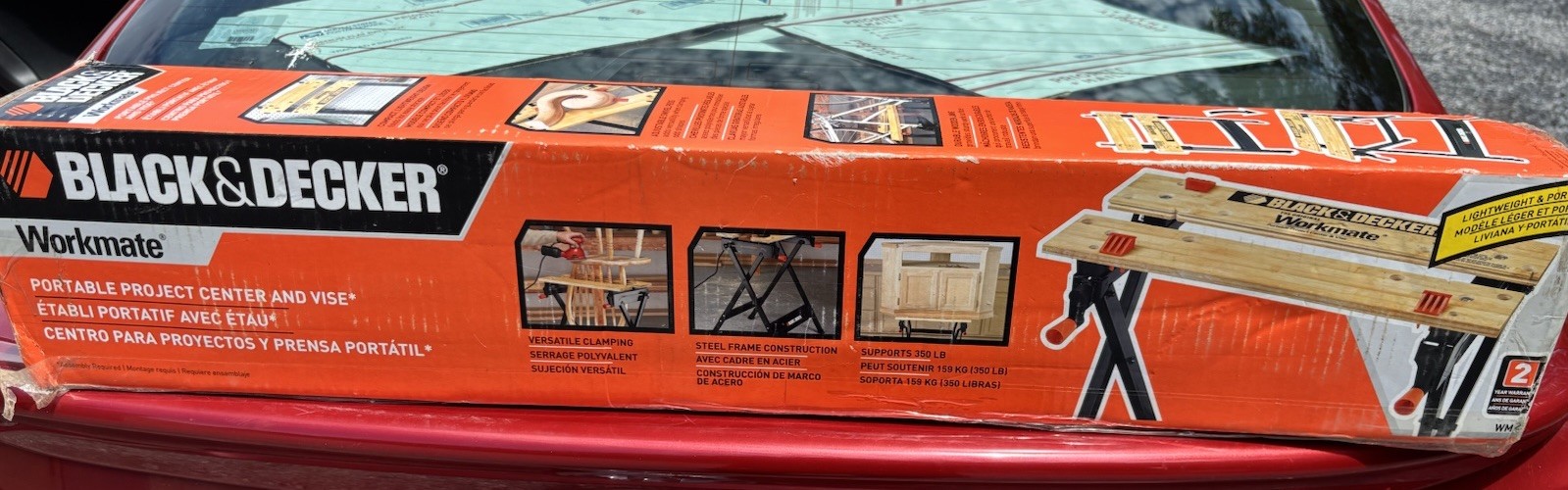 BLACK+DECKER Workmate WM425 Foldable Steel Project Center & Vise 550 lb